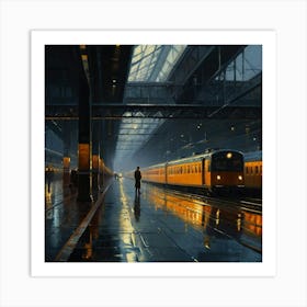 Train Station 5 Art Print