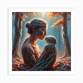 Mother And Child 1 Art Print