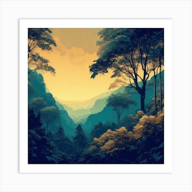 Tree Tops Art Print