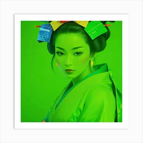 Japan Geisha Visual 26 Art Print