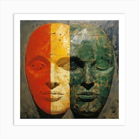 Two Faces Art Print