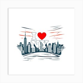 I Love New York 3 Art Print