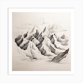 Mountains 1 Art Print