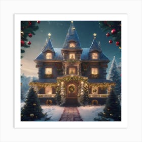 Christmas House 64 Art Print