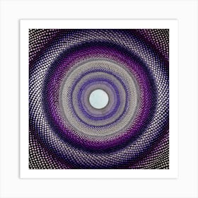 Purple Tunnel Square Art Print