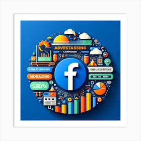 Facebook Advertising Concept Art Print