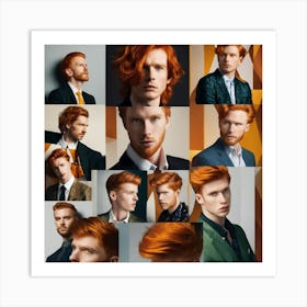 Red Haired Men Art Print