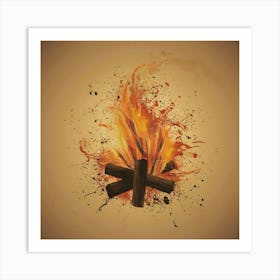 Campfire 1 Art Print