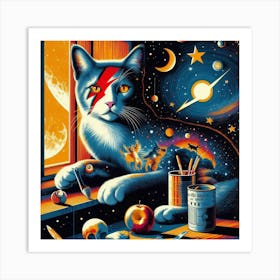 Glamour Paws: The Iconic Fusion Art Print