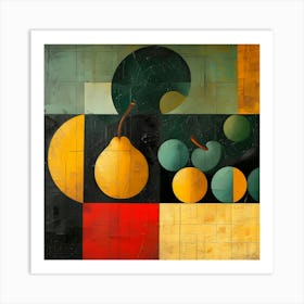 A Symphony Of Shapes And Fruit 3 Art Print