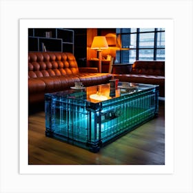 Glass Coffee Table Art Print