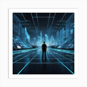 Futuristic City 25 Art Print