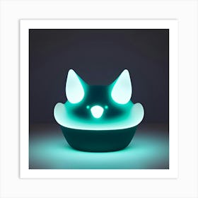 Fox Night Light Art Print