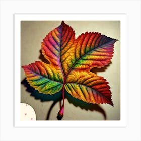 Apple leaf Art Print