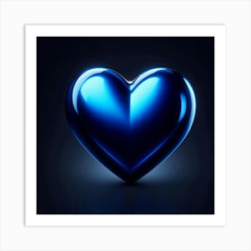 Blue Heart 2 Art Print