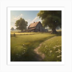 Barn In The Countryside 7 Art Print