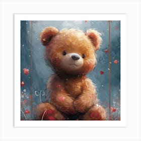 Magic Teddy Bear Art Print