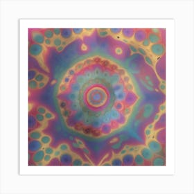 Psychedelic Mandala Art Print