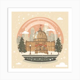 Manchester United Kingdom Snowglobe Art Print