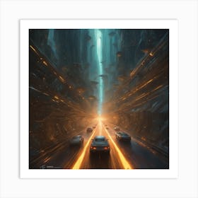 Futuristic City 5 Art Print