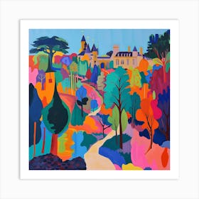 Colourful Gardens Luxembourg Gardens France 3 Art Print