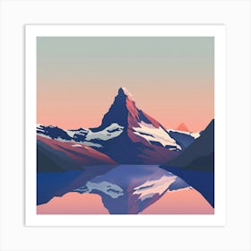 Matterhorn At Sunset Art Print