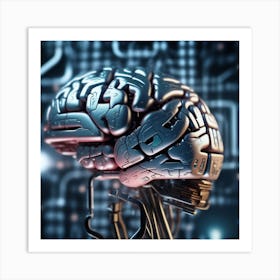 Artificial Intelligence Brain 37 Art Print