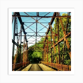 Rusty Bridge Art Print