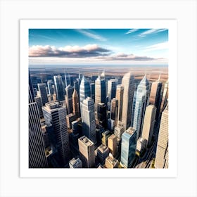 Skyscraper City Art Print