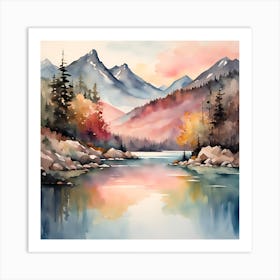 Mountain Scenery Art Print