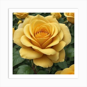 Beautiful Yellow Flower Art Print