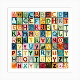 Alphabet Painting Art Print