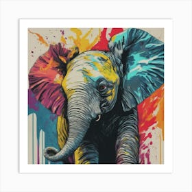 Elephant Painting 1 Art Print