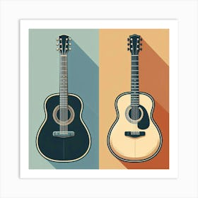 Acoustic Guitars Art Print