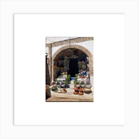 Pottery Shop In Marrakech Art Print