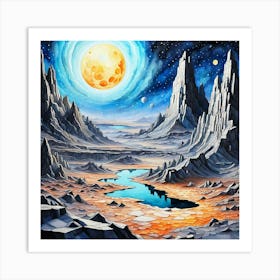 Moonscape1 Art Print