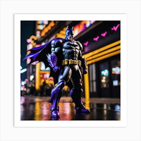 Batman Action Figure cvf Art Print
