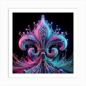 Heraldic Lily Art Print