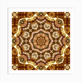 Brown Abstract Pattern 1 Art Print