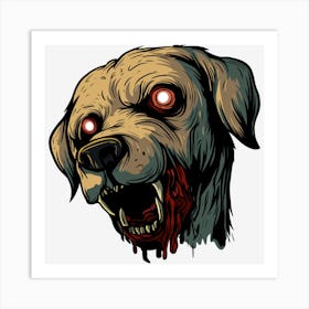 Zombie Dog 1 Art Print