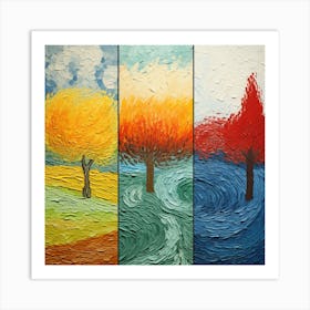 Autumn Trees 12 Art Print