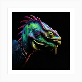 Lizard Head Art Print