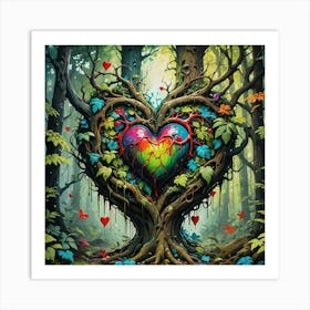 Heart Of The Forest Art Print