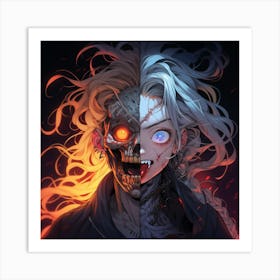 Zombie Girl manga Art Print