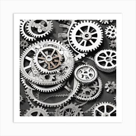 Gears And Gears 21 Art Print