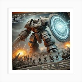 Magnus Steel Behemoth Iron Commonwealth Art Print