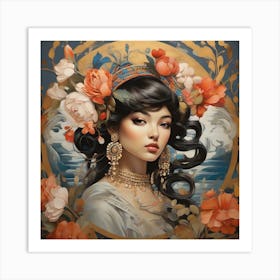 Asian Woman 1 Art Print