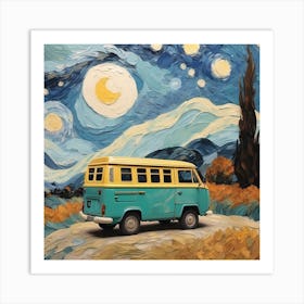 Van Gogh Styled - Autumn Nights Art Print