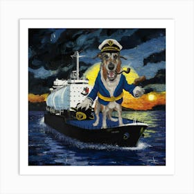 Sailor Dog Art Print