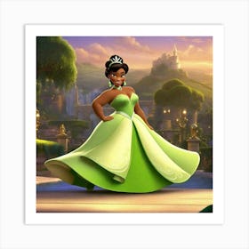 Princess And The Frog Art Print